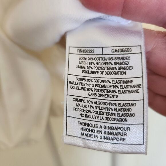 Nike Cropped Activewear Compression Racerback Mesh Detail Size XL - Picture 6 of 8